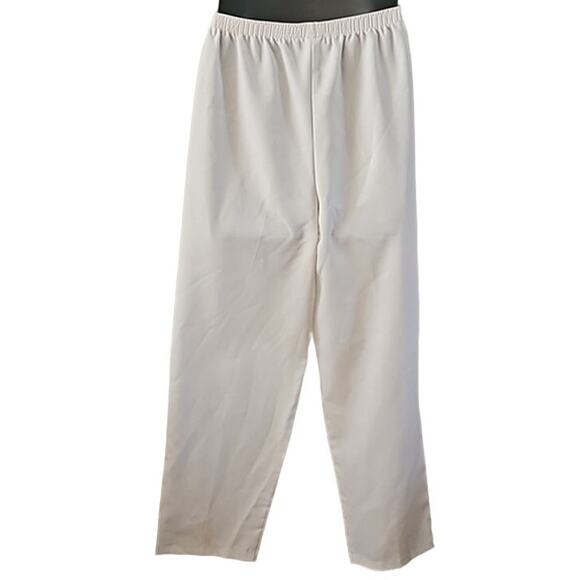 Laura Scott Women's White Pull-On Elastic Waist Pants with Pockets - Size 16 - Picture 5 of 6